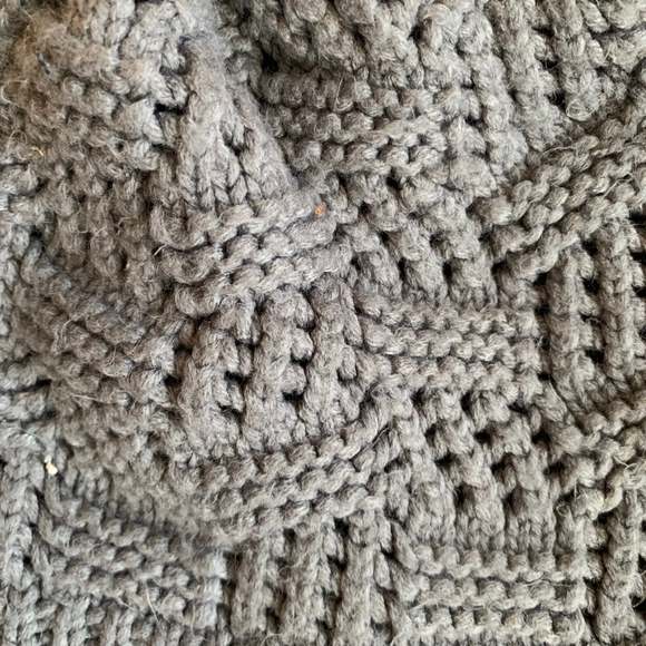 Cute Grey Knit Beanie Hat - Picture 2 of 4